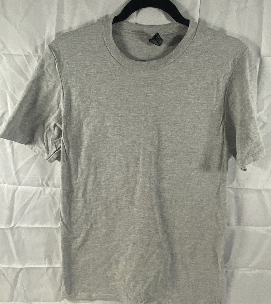 Anvil Lightweight Crew Neck SS T Shirt Gray Small New