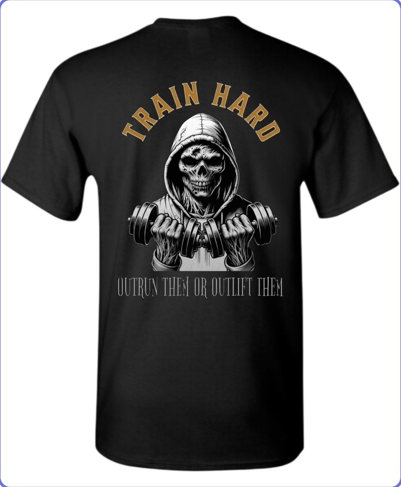 Train Hard Gym Men’s T-Shirt Till I Collapse Small To 3X-Large