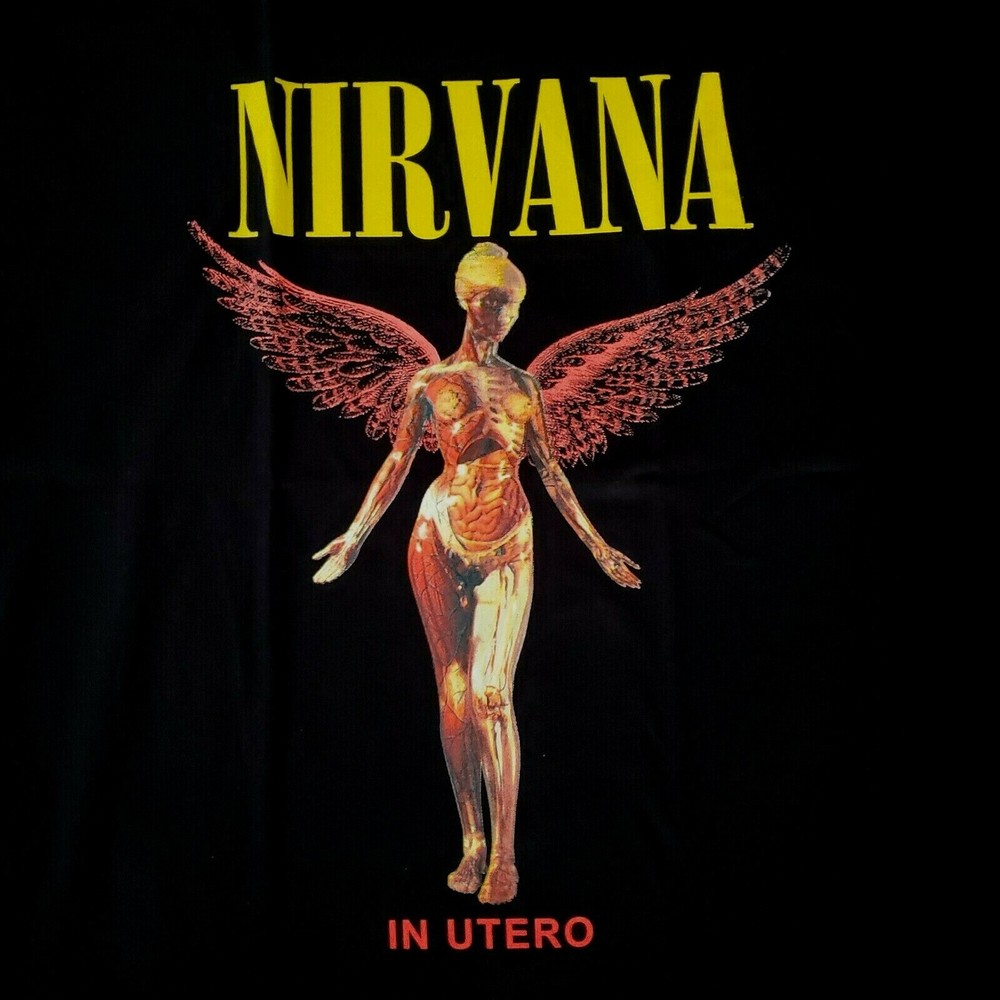 FREE SAME DAY SHIPPING New Classic NIRVANA IN UTERO Album Shirt MEDIUM