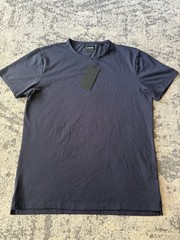 CUTS AO Split-Hem Shirt Mens L Blue Pyca Pro Stretch Athletic Tee NWT