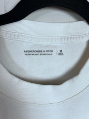 Abercrombie & Fitch Heavy Weight Essentials White Crewneck Men’s Cocktail Room