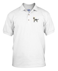 POLICE LOGO Embroidery Embroidered Unisex Adult Golf Polo Shirt