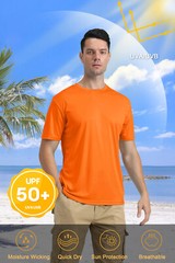 UPF50+ Men’s UV Block Short Sleeve T-Shirt Gym Workout Running Sport Quick Dry T