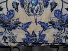 Large NWOT Indonesia Button Up Damaged Shirt