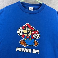 Mario Shirt Mens Large Blue Video Games Nintendo 90s Y2K Knit in USA
