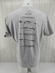 Chevrolet T Shirt Mens XL Grey Short Sleeve Graphic Team Chevy Motorsports