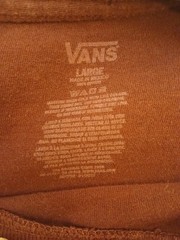 vans off the wall t shirt large Bleached Spots
