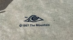 The Mountain Vintage 90s Tribal Art Tie Dye T Shirt Size Medium 1997 100% Cotton