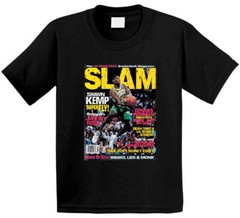 Slam Magazine Issue 2 Shawn Kemp Popular Basketball Magazine Grunge Look T Shirt