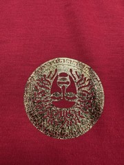 Drill Clothing Company T-Shirt Gold Metallic Medusa Heads Shirt Men Size Medium