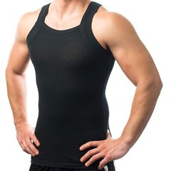 Different Touch Men’s G-unit Style Tank Tops Square Cut Muscle Rib A-Shirts, …