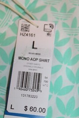 NEW MEN’S ADIDAS ORIGINALS TREFOIL MONOGRAM BUTTON SHIRT ~SIZE LARGE #HZ4161