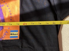 Vintage 90s Promo Tee Shirt “CALUMET / NIKON”. NEW: never be worn.
