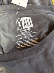 Men’s Muhammad Ali Black Short Sleeve Graphic T Shirt Size XXL NWT