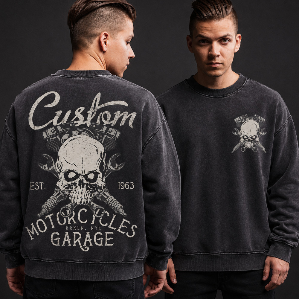 Front and Back Custom Design Sweatshirts Personalized Logo