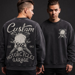 Front and Back Custom Design Sweatshirts Personalized Logo