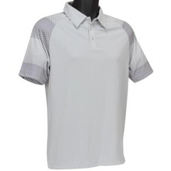 Oakley Dot Sleeves Polo Mens Size S Small Lunar Rock Light Grey Casual Tee Shirt