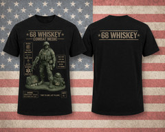 68 Whiskey Combat Medic T-Shirt Army Veteran Military Medic Graphic Tee