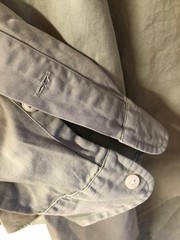 Ralph Lauren BLAKE Long Sleeve Shirt L Khaki Vintage 90s For 14Y+ Japan