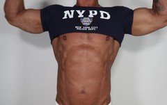 MEN’S NYPD CROPPED SHIRT SIZE S