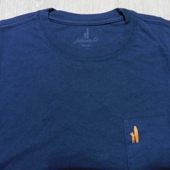 JOHNNIE O Mens M MEDIUM T SHIRT KAHUNA WAVE SHORT SLEEVE NAVY BLUE GOLF TEE
