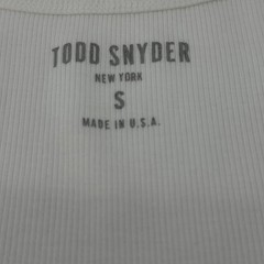 Todd Snyder Tank Top Mens S White Ribbed Tank Top KN1270422 Pima Cotton Modal