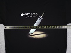 Final Fantasy VII New Game Continue Shirt Adult XL Black ~ Buster Sword