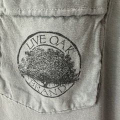 Live Oak Brand Tshirt Custom Colors Size Large Cotton Kentucky Bluegrass Gray