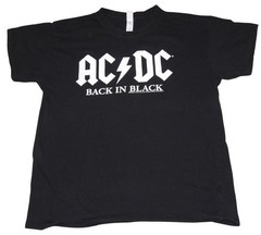 AC/DC Back in Black 2016 Rock or Bust Double-sided Concert Tour Shirt Size Large