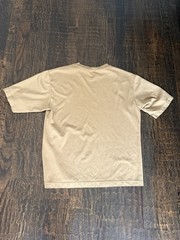 Uniqlo U AIRism Men’s Beige Solid Crew Neck Short Sleeve T-Shirt Size S