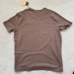 Common People Seersucker GD Tee Brown Textured Pocket Size L
