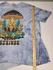 Billy Strings Tie Dye Mushroom Head Flower Pot T-shirt XL Grey Groovy IRREGULAR!