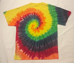 Tie Dye T-Shirt Men’s Large Size Cotton Hand Colored