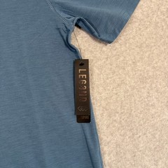LEG3ND Inspire T Shirt Men Medium Active Training Gym Short Sleeve Cyan Training