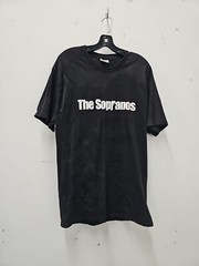 Vtg The Sopranos Men Black T Shirt TV Show Promo Tony T-Shirt Large