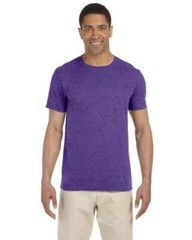 Gildan G640 Adult Unisex Softstyle® tshirt SM Small Heather Purple Shirt