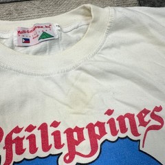 Vintage T-Shirt Philippines Jeepney Manila Graphic Print White Mens Large