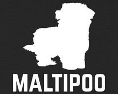Maltipoo Silhouette T-Shirt Dog Breed Tee Gift