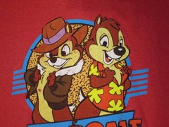 Disney Chip N Dale Rescue Rangers Shirt Mens XL Red cartoon Graphic tee