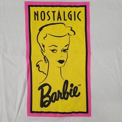 Vintage 1980s Barbie Nostalgic Puff Print Shirt Medium Single Stitch NOS Rare
