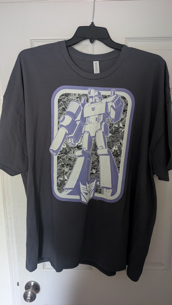 Transformers Megatron Graphic T-shirt 4XL, Dark Gray