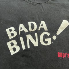 Vintage Y2K 2000 HBO Official The Sopranos Bada Bing Promo Shirt