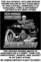 1970-74 Hot Rod Muscle Car Outlaw Gasser Drag Race Cartoony Skeleton Tank Top O3