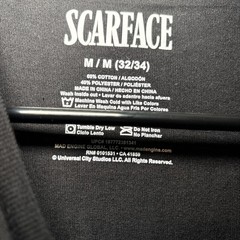 Scarface Men’s MEDIUM Black Graphic Print T-shirt New With Tags Al Pacino