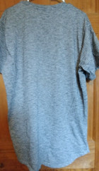 Carbon T Shirt Size XXL Longer Length Short Sleeve Grey Lightweight Comfortable