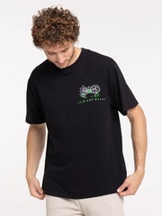 Rick And Morty Mens Funny Cartoon Black Shirt New Large
