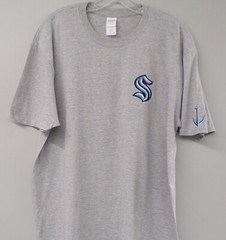 Seattle Kraken S NHL Hockey Embroidered T-Shirt S-6XL, LT-4XLT New