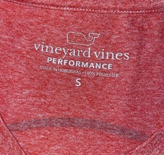 Men’s Vineyard Vines Light Red Performance Tshirt Size Small COMFORTABLE