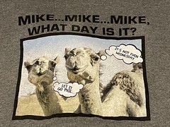 Mike Mike Guess What Day Is It Camel Funny Hump Day Retro Unisex Shirt Geico XL
