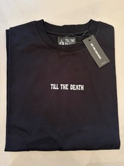 Till The Death Men’s Rambo Oversized Elbow Sleeve Tee Black Size XL Pump Cover